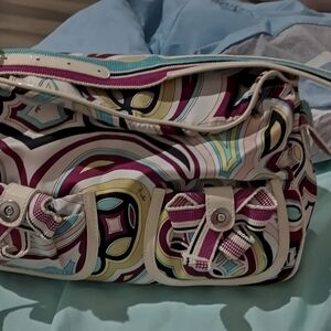 Emilio Pucci Vibrant Geometric Shoulder Bag